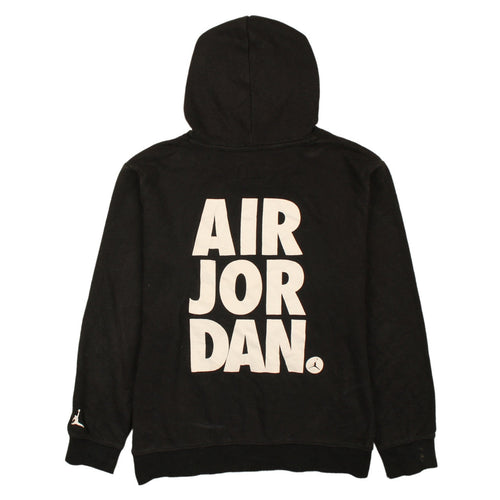 Jordan Boys Black Jumpman Pullover Hoodie Size L Cotton Fleece