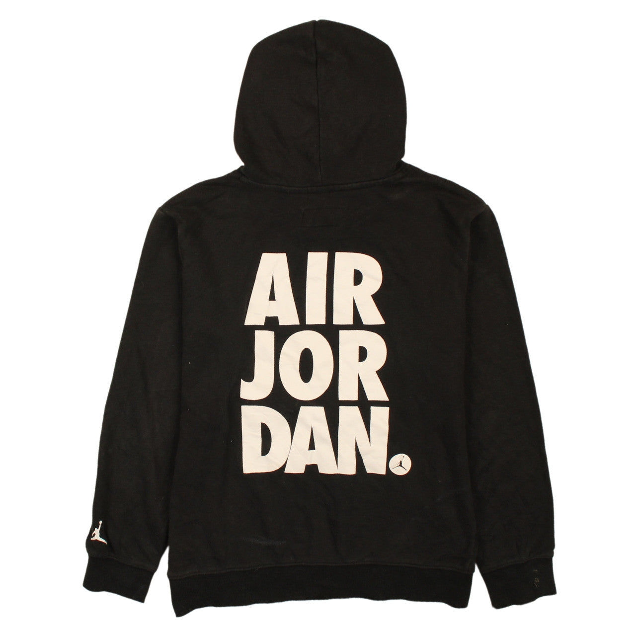 Jordan Boys Black Jumpman Pullover Hoodie Size L Cotton Fleece