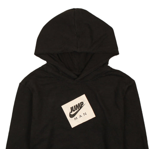 Jordan Boys Black Jumpman Pullover Hoodie Size L Cotton Fleece