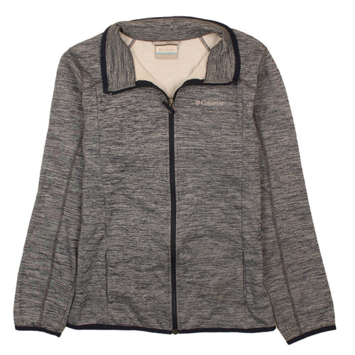 Columbia Boys Grey Fleece Lined Full Zip Outdoor Jacket Size 14-16 Years