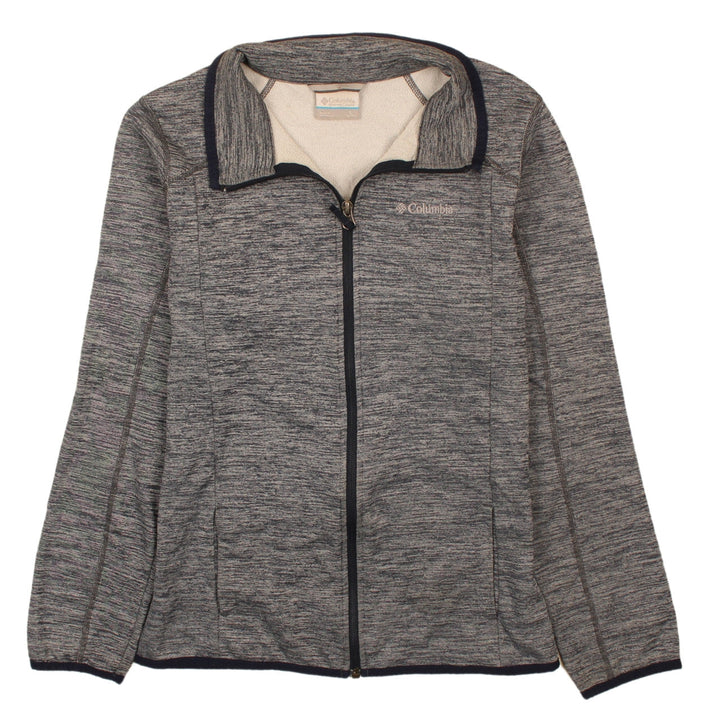 Columbia Boys Grey Fleece Lined Full Zip Outdoor Jacket Size 14-16 Years
