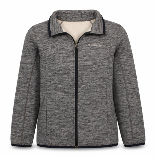 Columbia Boys Grey Fleece Lined Full Zip Outdoor Jacket Size 14-16 Years