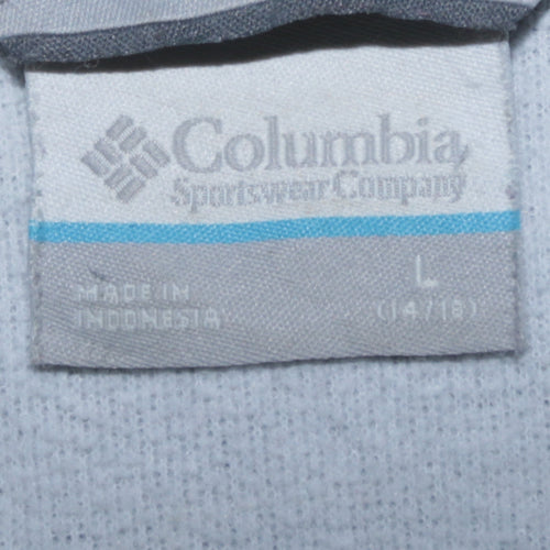 Columbia Boys Grey Fleece Lined Full Zip Outdoor Jacket Size 14-16 Years