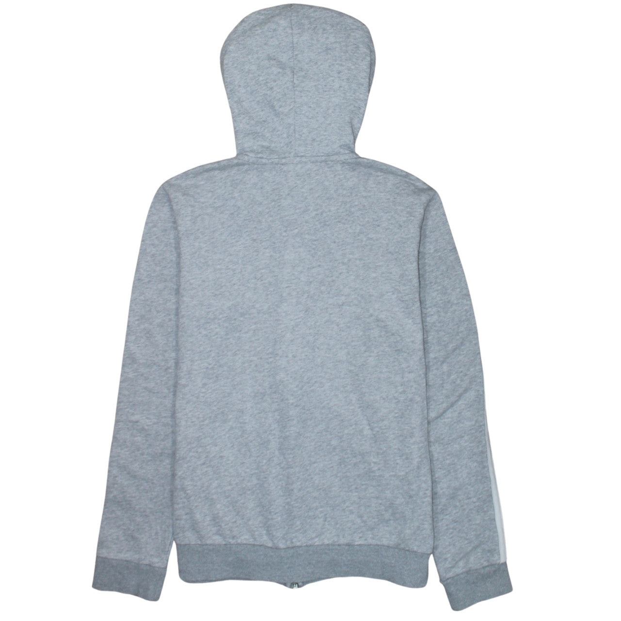 Adidas Women Grey Full Zip Hoodie Small 8-10 Hooded Sweatshirt