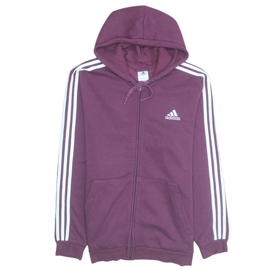 Adidas Men's Purple Full Zip Hoodie XL Sportswear Fleece