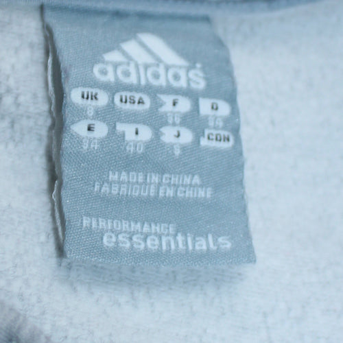 Adidas Women Grey Hoodie Size 8 Pullover Hooded Sweatshirt