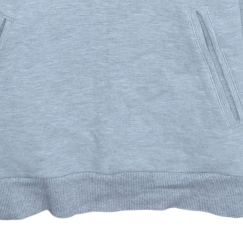 Adidas Women Grey Hoodie Size 8 Pullover Hooded Sweatshirt