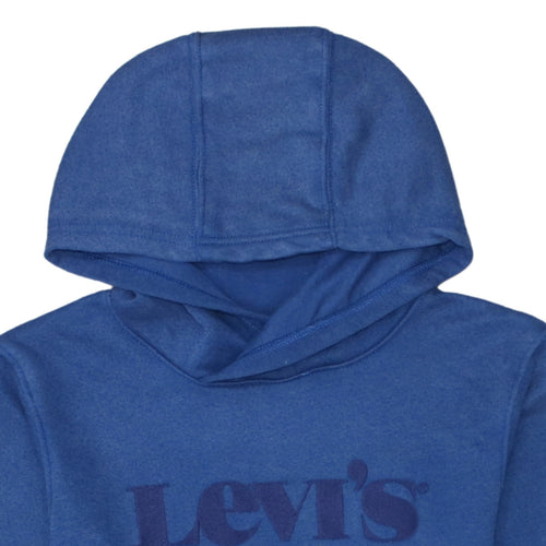 Levi's Boys Blue Pullover Hoodie 16 Years Cotton Blend Logo Sweatshirt
