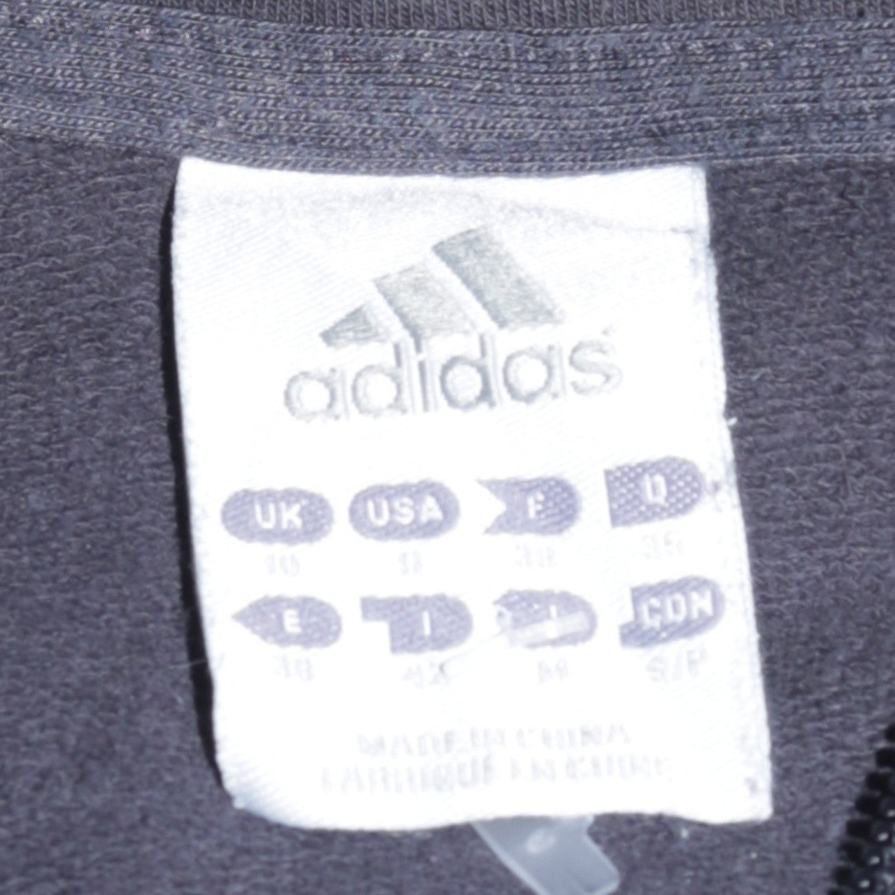 Adidas Women Black 1/4 Zip Hooded Sweatshirt Size 10 Organic Cotton