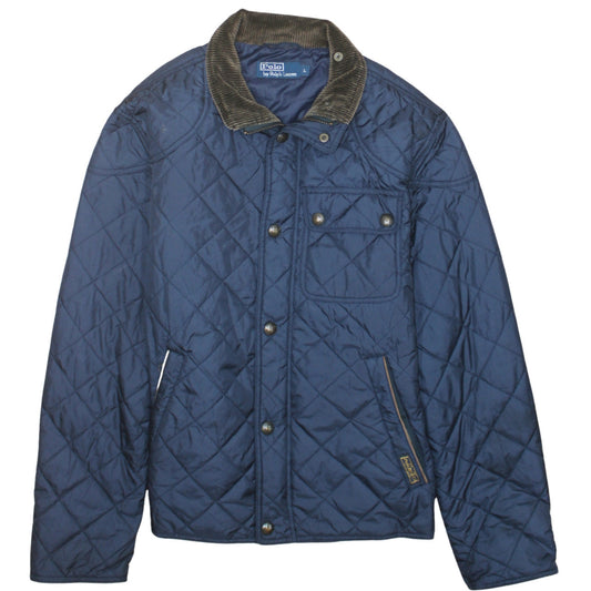 Polo Ralph Lauren Men's Blue Quilted Polyester Jacket Size L
