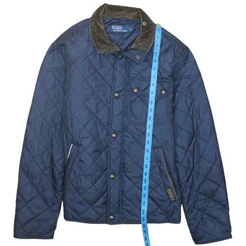 Polo Ralph Lauren Men's Blue Quilted Polyester Jacket Size L