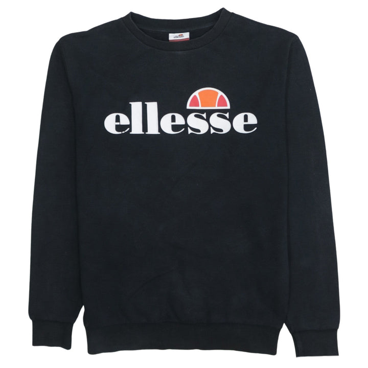 Ellesse Womens Black UK 8 Pullover Crew Neck Sweatshirt