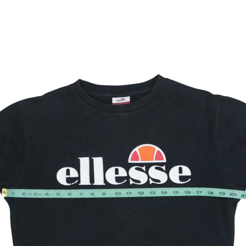 Ellesse Womens Black UK 8 Pullover Crew Neck Sweatshirt