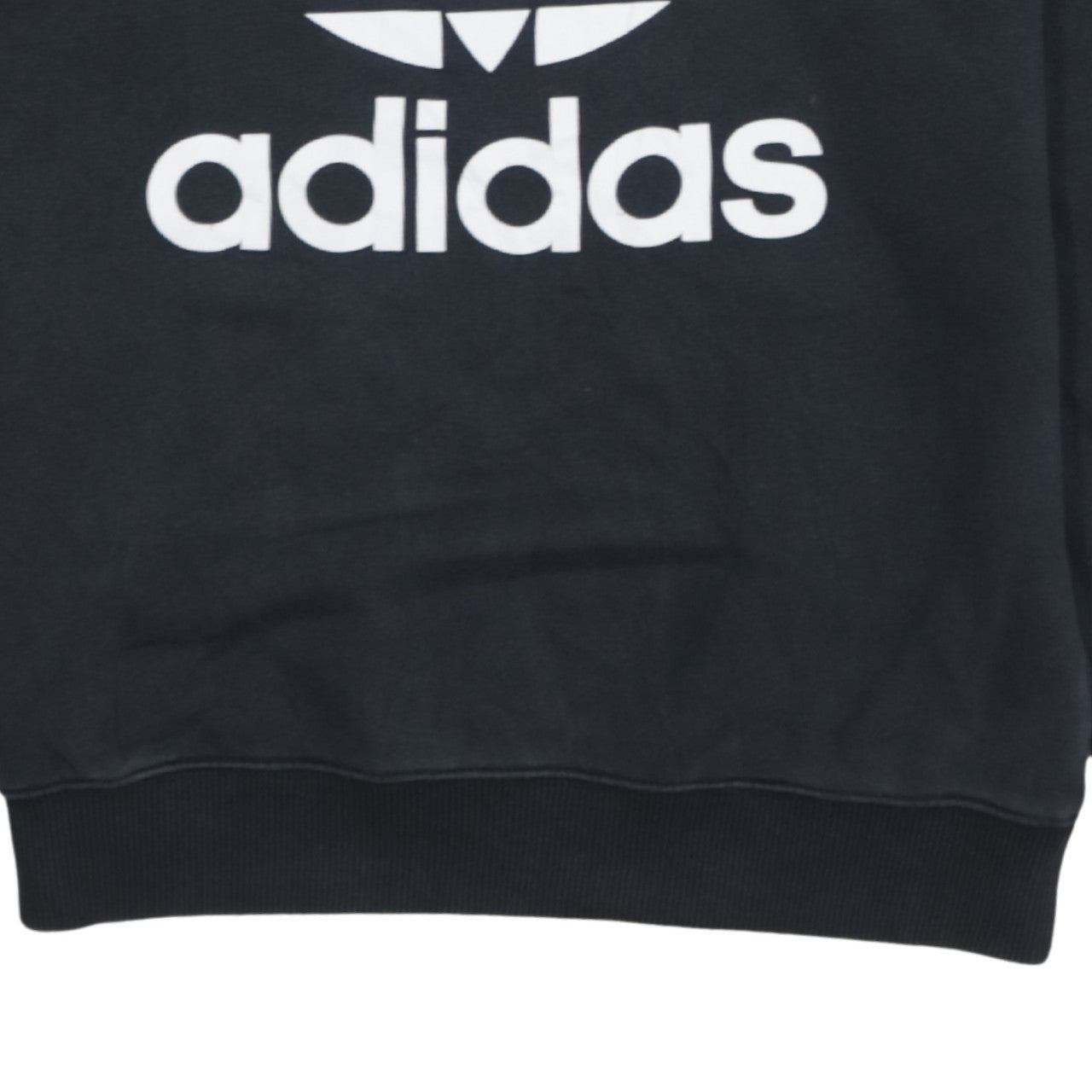 Adidas Men's Black Crew Neck Logo Sweatshirt Size S
