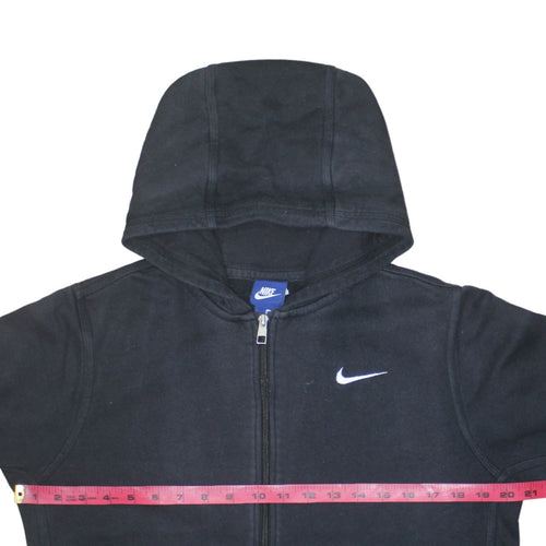 Nike Boys Black XL Full Zip Hoodie Fleece Sweatshirt 13-15 Years