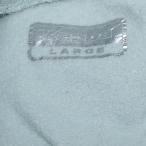 Kappa Women Mint Green Jogger Sweatpants Large Drawstring Lined Logo