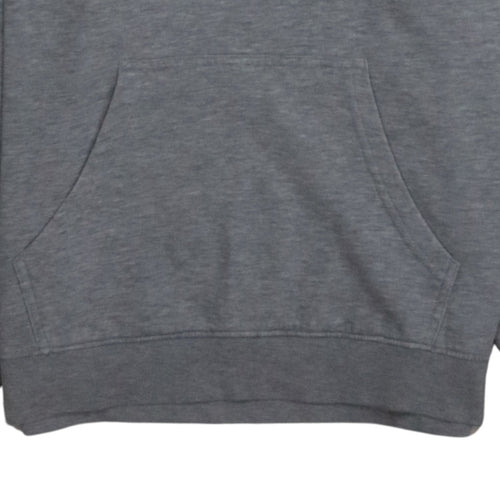 Champion Womens Grey Pullover Hoodie Medium Cotton Blend Logo