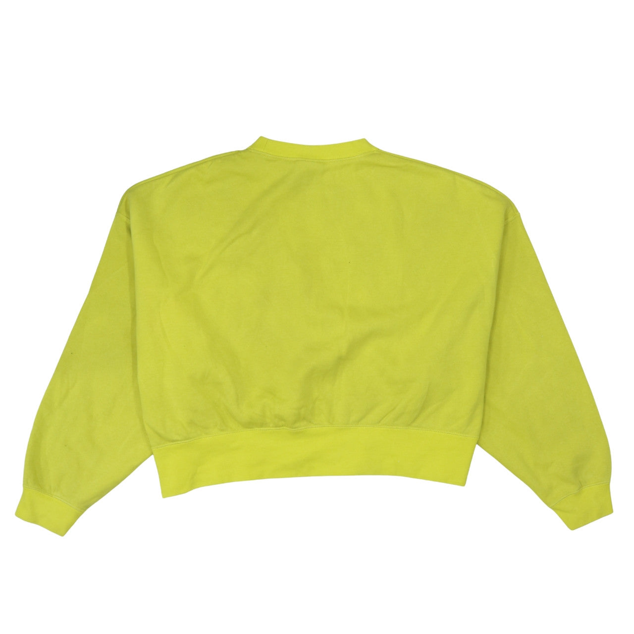 Nike Womens Yellow Crew Neck Pullover Sweatshirt M Cotton Blend