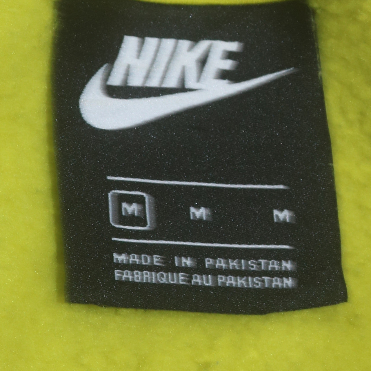 Nike Womens Yellow Crew Neck Pullover Sweatshirt M Cotton Blend