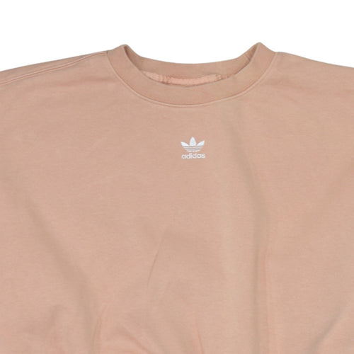 Adidas Womens Beige Crew Neck Long Sleeve Pullover Sweatshirt Size 6
