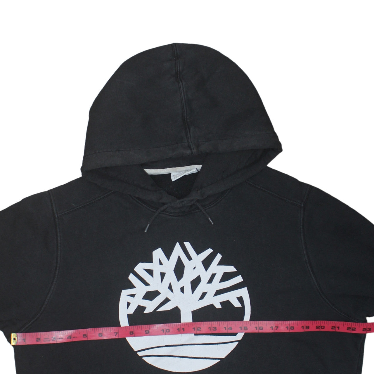Timberland Men's Black Pullover Hoodie L Logo Outdoor Fleece