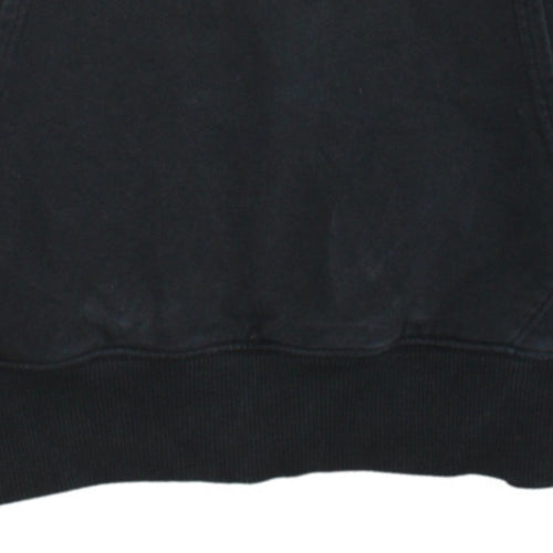 Timberland Men's Black Pullover Hoodie L Logo Outdoor Fleece