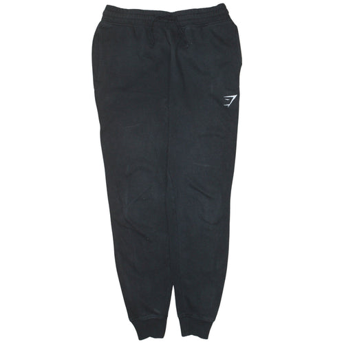 Gymshark Women Black Small Jogger Sweatpants 80% Cotton Casual Wear
