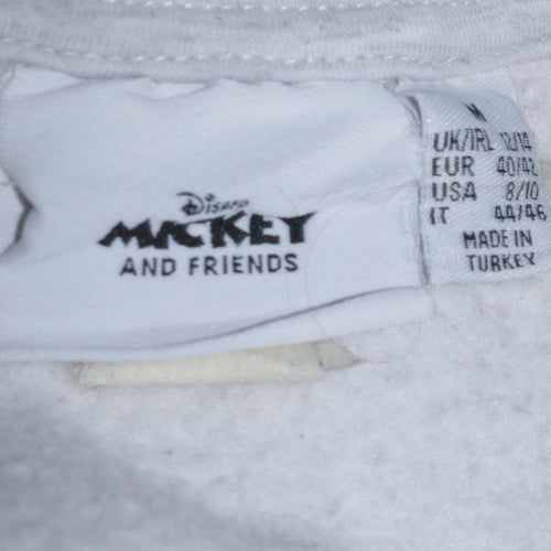 Disney Mickey & Friends Women's Grey Donald Duck Sweatshirt Size M 12/14