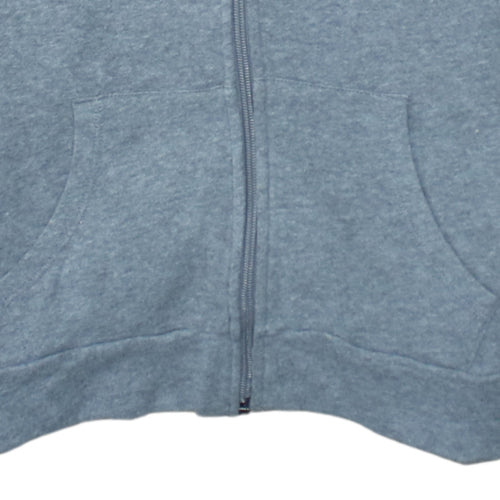 Hollister Womens Blue Full Zip Hoodie Small Cotton Blend Casual