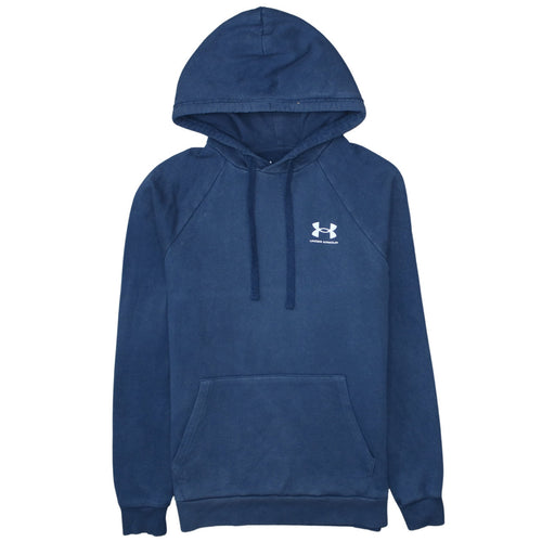 Under Armour Men's Blue Pullover Hoodie Size S Relaxed Fit Fleece
