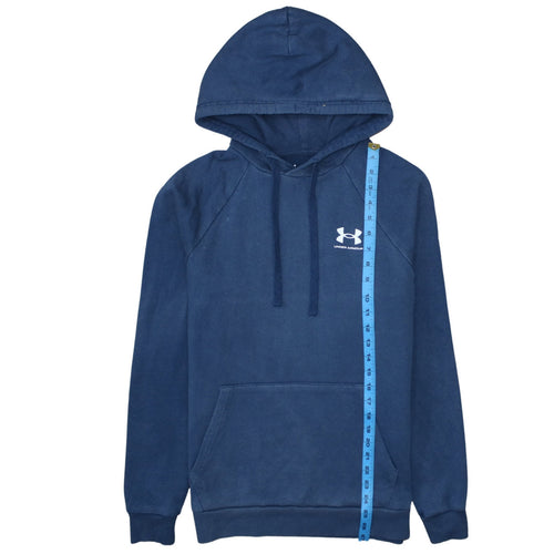Under Armour Men's Blue Pullover Hoodie Size S Relaxed Fit Fleece