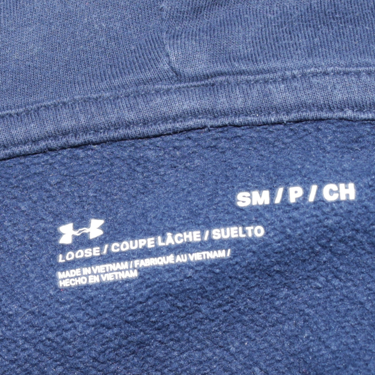 Under Armour Men's Blue Pullover Hoodie Size S Relaxed Fit Fleece