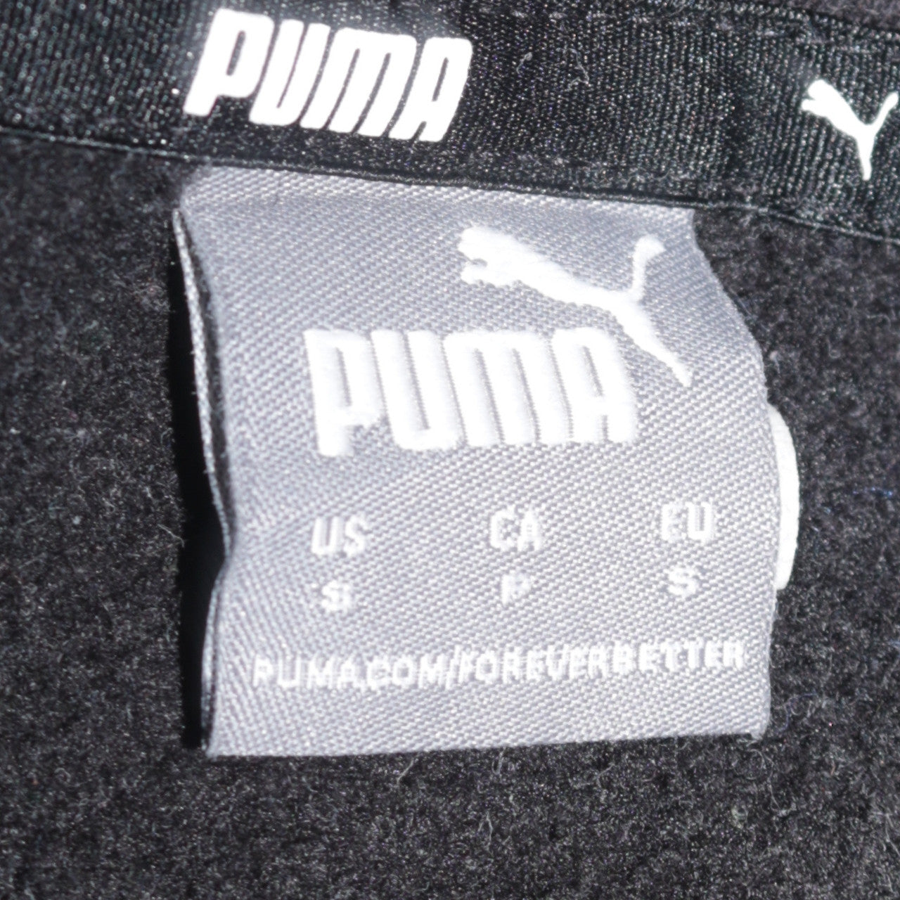 Puma Men's Black Pullover Hoodie Small Logo Fleece Sweatshirt