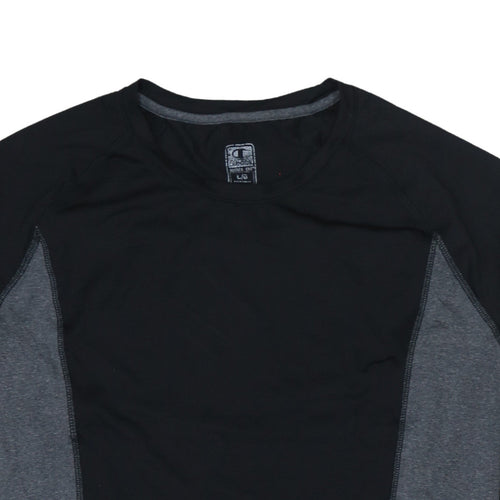 Champion Men’s Black Athletic Long Sleeve Training Top L