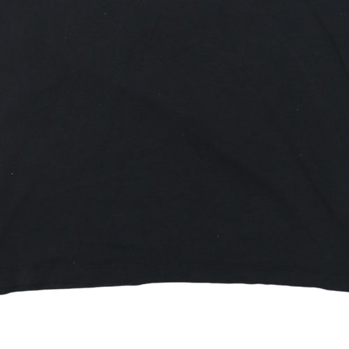 Adidas Womens Black Cotton Short Sleeve Sports T-Shirt Size S