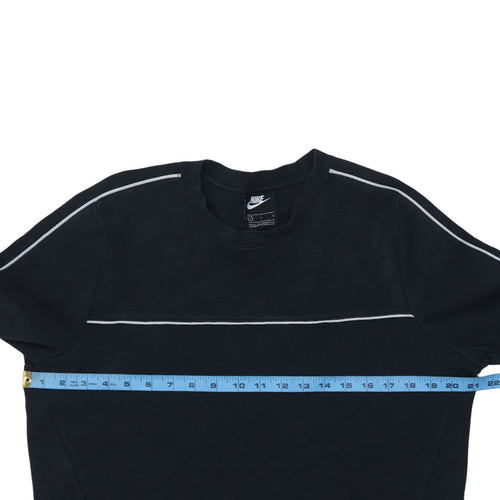 Nike Mens Black L Crew Neck Pullover Sweatshirt