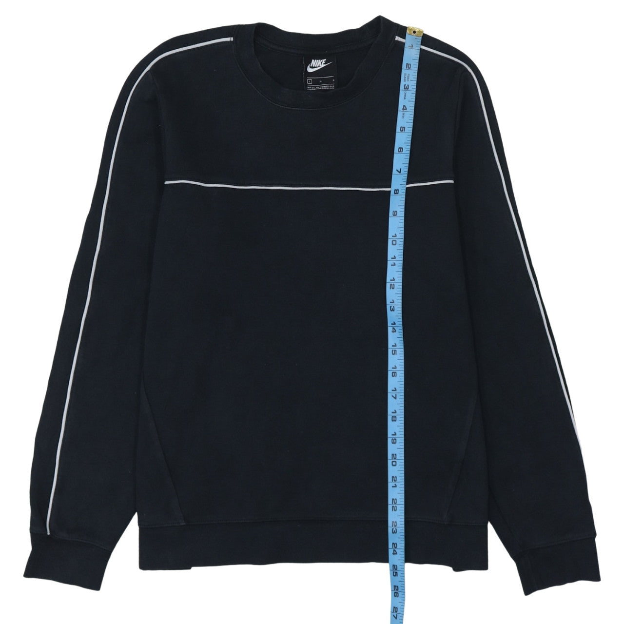 Nike Mens Black L Crew Neck Pullover Sweatshirt