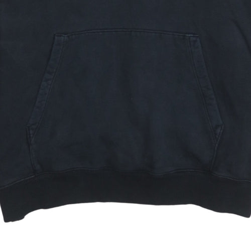 Champion Men's Black Medium Pullover Hoodie Embroidered Logo
