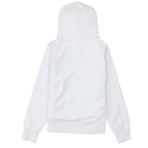 Champion Womens White Reverse Weave Hoodie Medium Pullover Cotton Blend