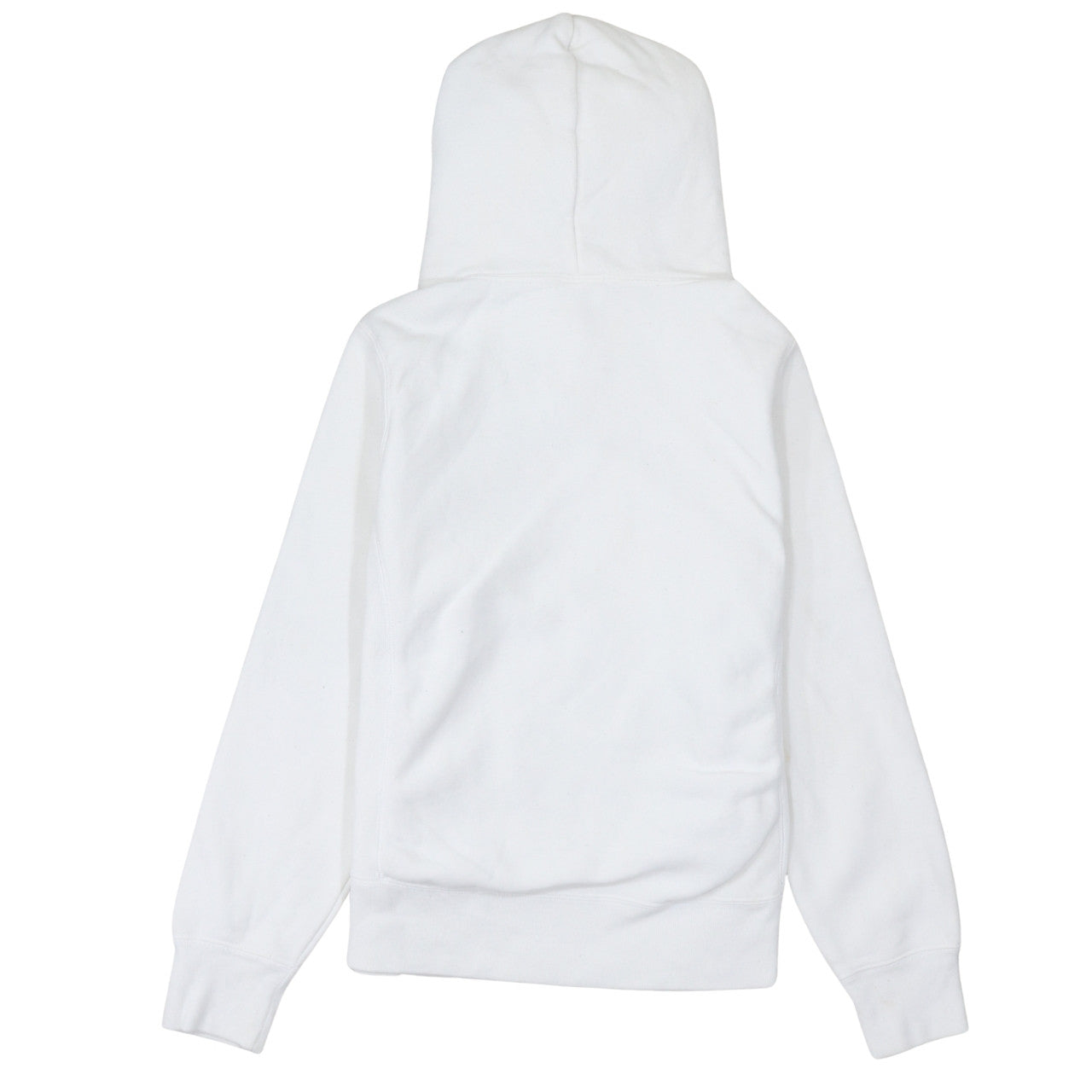 Champion Womens White Reverse Weave Hoodie Medium Pullover Cotton Blend