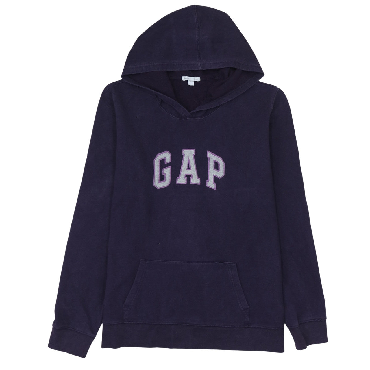 GAP Womens Navy Blue Pullover Hoodie Size L Cotton Blend