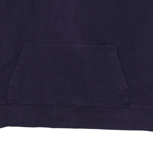 GAP Womens Navy Blue Pullover Hoodie Size L Cotton Blend