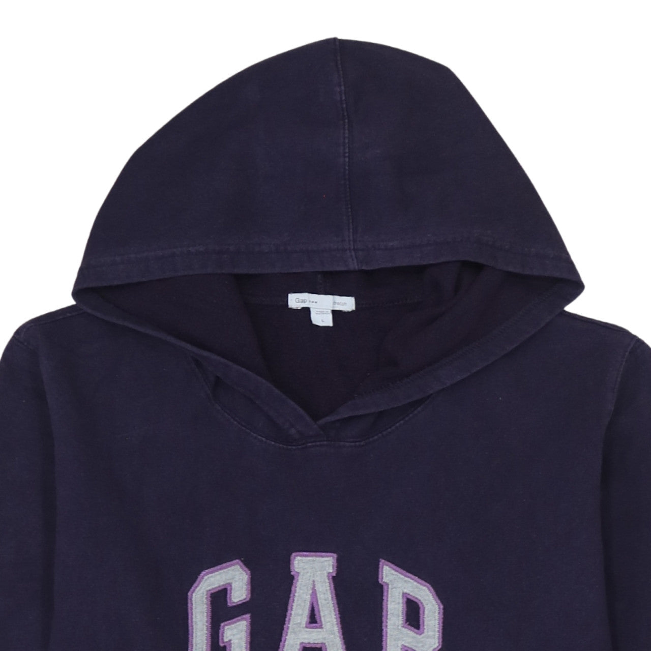 GAP Womens Navy Blue Pullover Hoodie Size L Cotton Blend