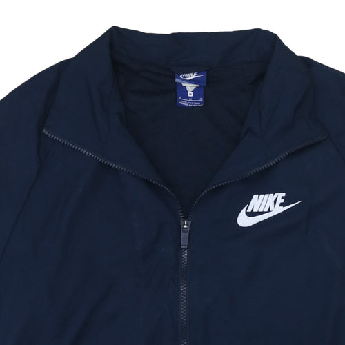 Nike Men's Blue M Track Jacket Full Zip Lightweight Activewear