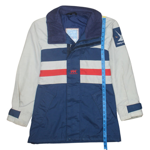 Helly Hansen Men's Blue Red Nautical Windbreaker Jacket M