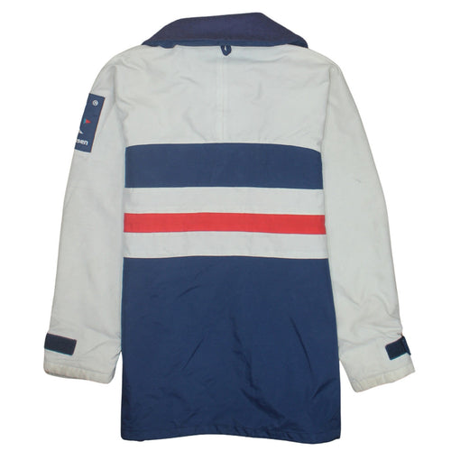 Helly Hansen Men's Blue Red Nautical Windbreaker Jacket M