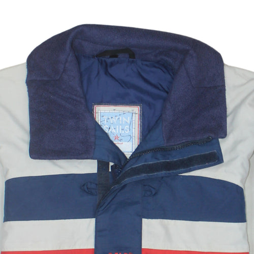 Helly Hansen Men's Blue Red Nautical Windbreaker Jacket M