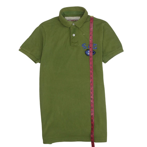 Superdry Men's Green XL Vintage Embroidered Polo Shirt