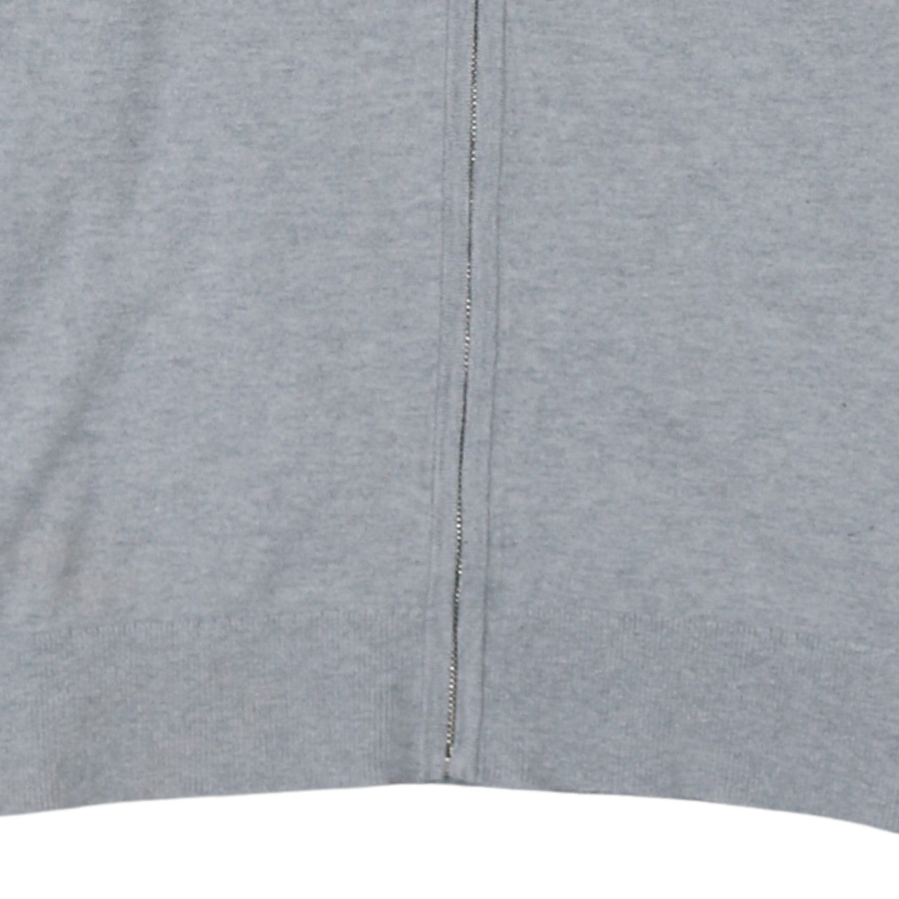 Tommy Hilfiger Men Grey Full Zip Luxury Cotton Hoodie Size L