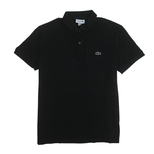 Lacoste Men's Black Slim Fit Cotton Polo Shirt XL